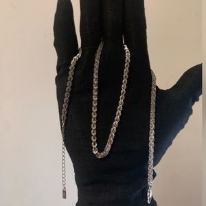 Sterling silver phoenix tail necklace/ chain 3.5mm